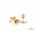 Златна Пеперудка  Обеци с Емайл от 14К Жълто Злато Bloom Jewellery